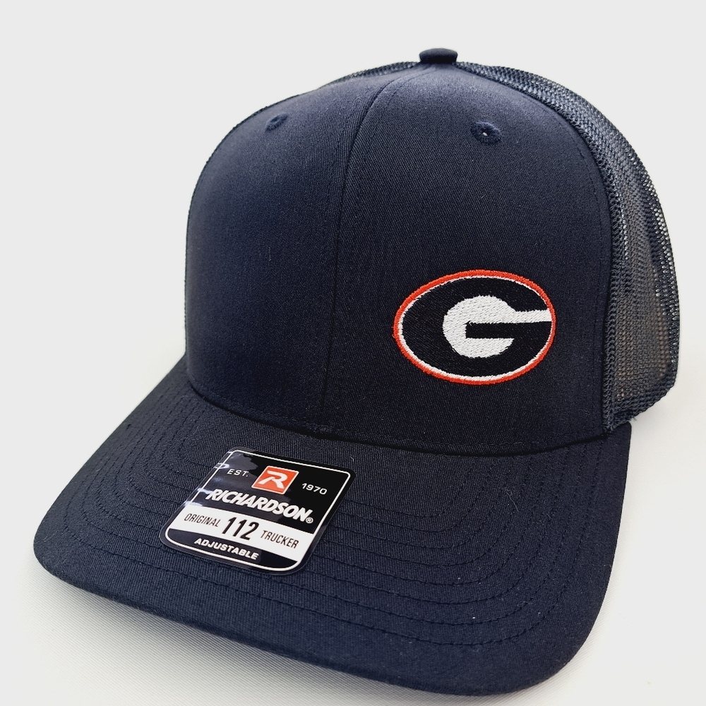 Georgia Bulldogs Richardson 112 Trucker Cap Hat Mesh Snapback Red & Black